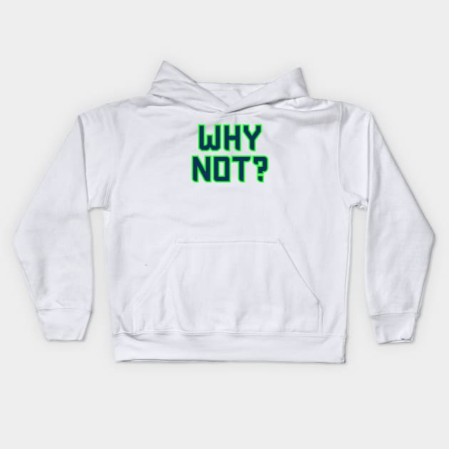 Why Not Seattle - White 2 Kids Hoodie by KFig21